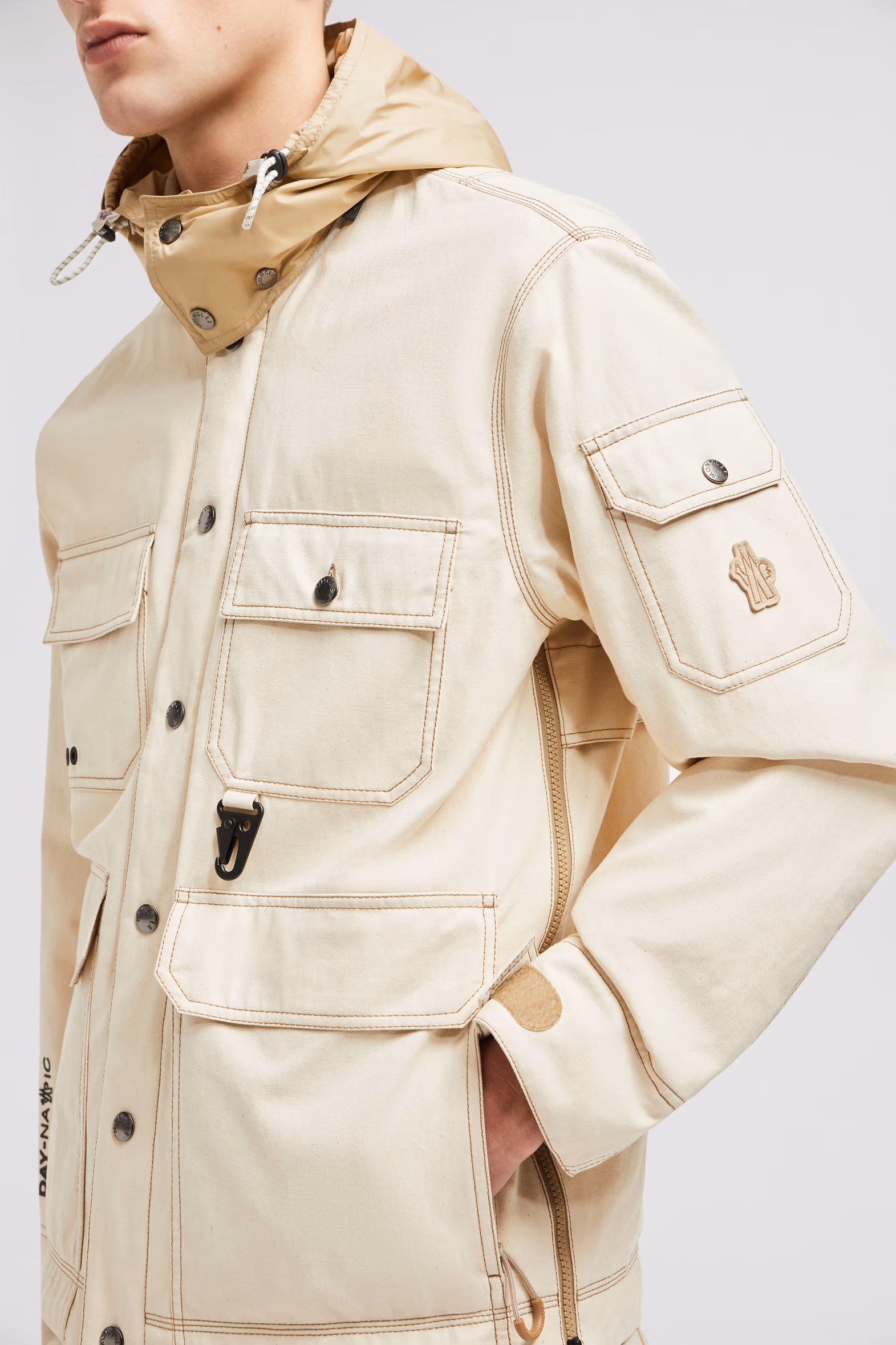 Kelpius Cotton Down Field Jacket Men Light Beige Moncler 7